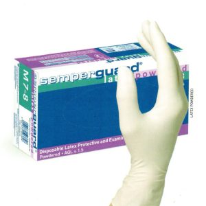 Caixa 100 (S-L) 90 (XL) Luvas Látex Com Pó - SEMPERGUARD