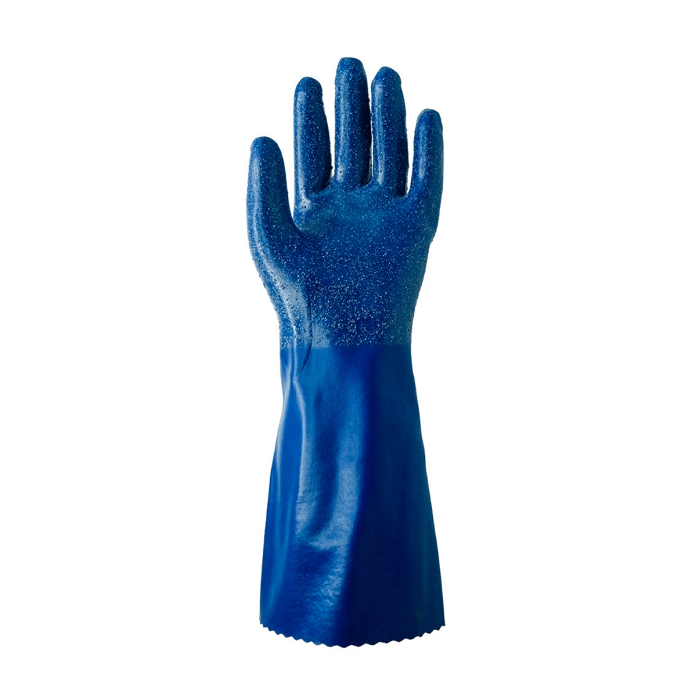 Luva Algodão Revestimento Total Nitrilo Azul 35cm - SHOWA - Image 2
