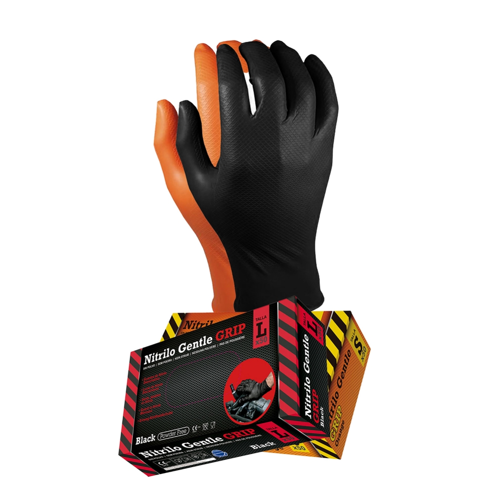 Caixa 50 Luvas Nitrilo Texturizado - RUBBEREX