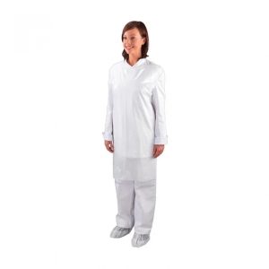 Embalagem 100 Aventais Em Polietileno Branco 110x70 Cm - FIELD