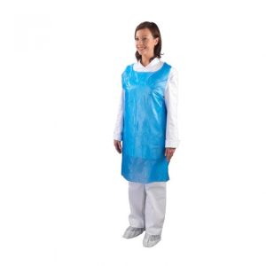 Embalagem 100 Aventais Em Polietileno Azul 110x70 Cm - FIELD
